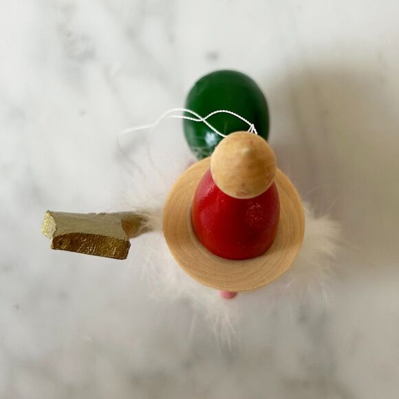 Vintage Steinbach Christmas Ornament Wooden Santa Gold Scepter Made in Germany - Picture 6 of 7